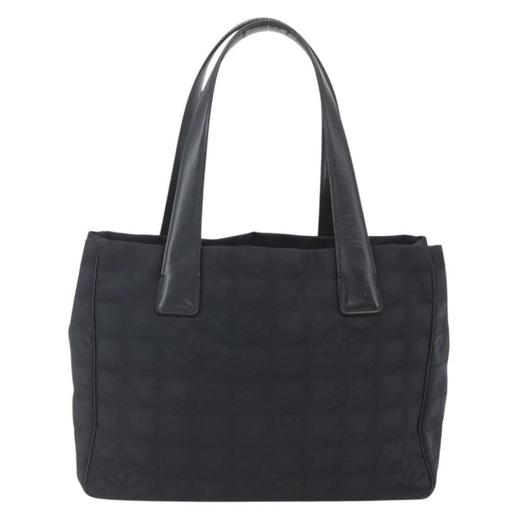 Chanel Travel Line Tote Nylon Black Nylon Tote Bag Bag
