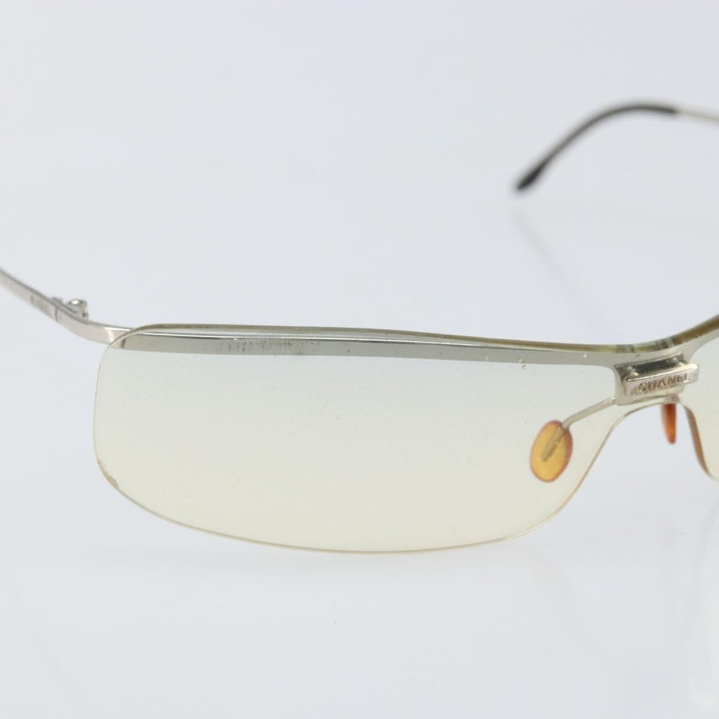 Chanel Logo Cc Sunglasses Metal Silver Metal Sunglasse Accessory