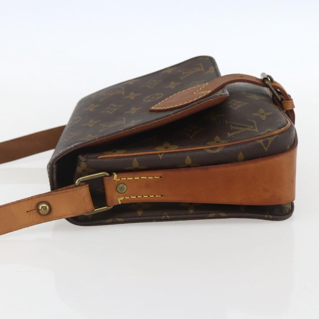 Louis Vuitton Cartouchiere Handbag Monogram Canvas Brown Canvas Shoulder Bag