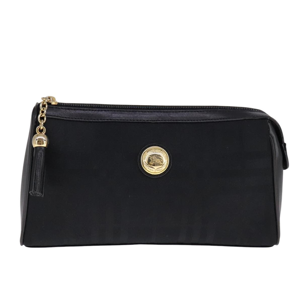 Burberry Nova Check Pochette Canvas Black Canvas Clutche & Pouche Bag