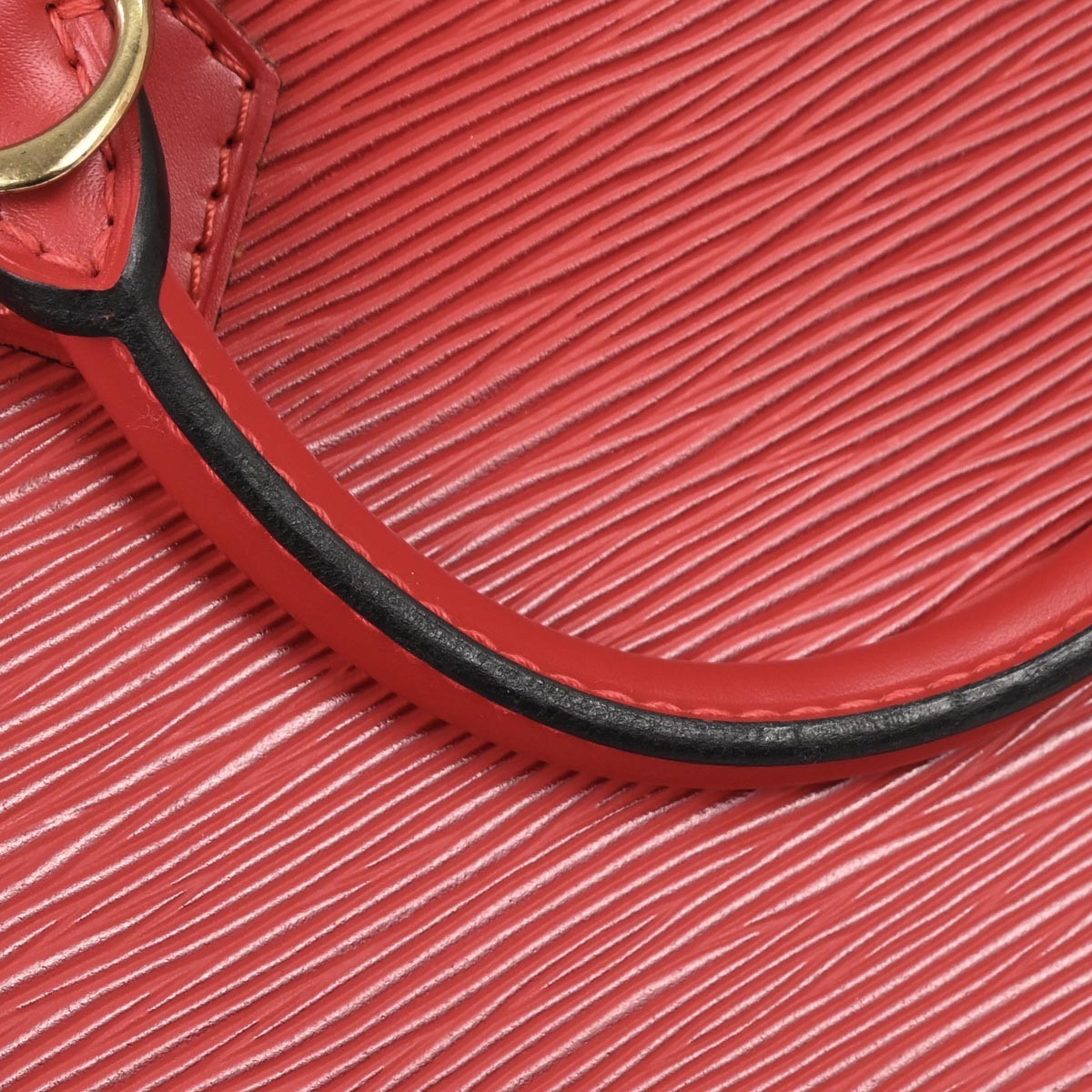 Louis Vuitton Alma Handbag Epi Leather Red Leather Handbag