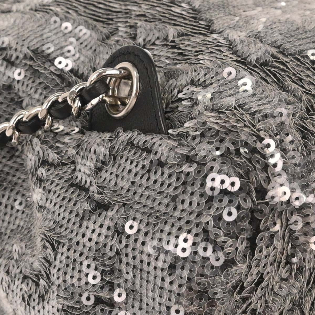 Chanel Waterfall Backpack Sequins With Leather Black Leather Backpack Bag