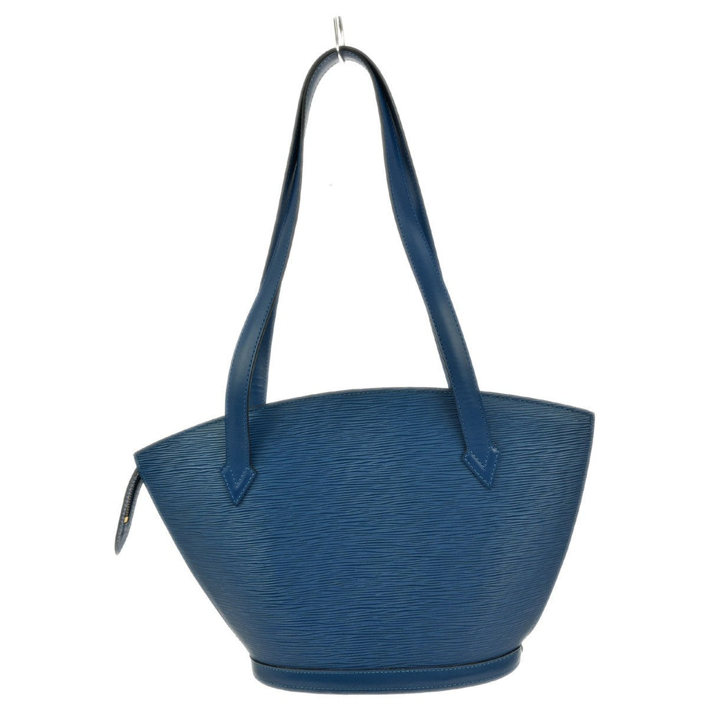 Louis Vuitton Saint Jacques Handbag Epi Leather Blue Leather Tote Bag