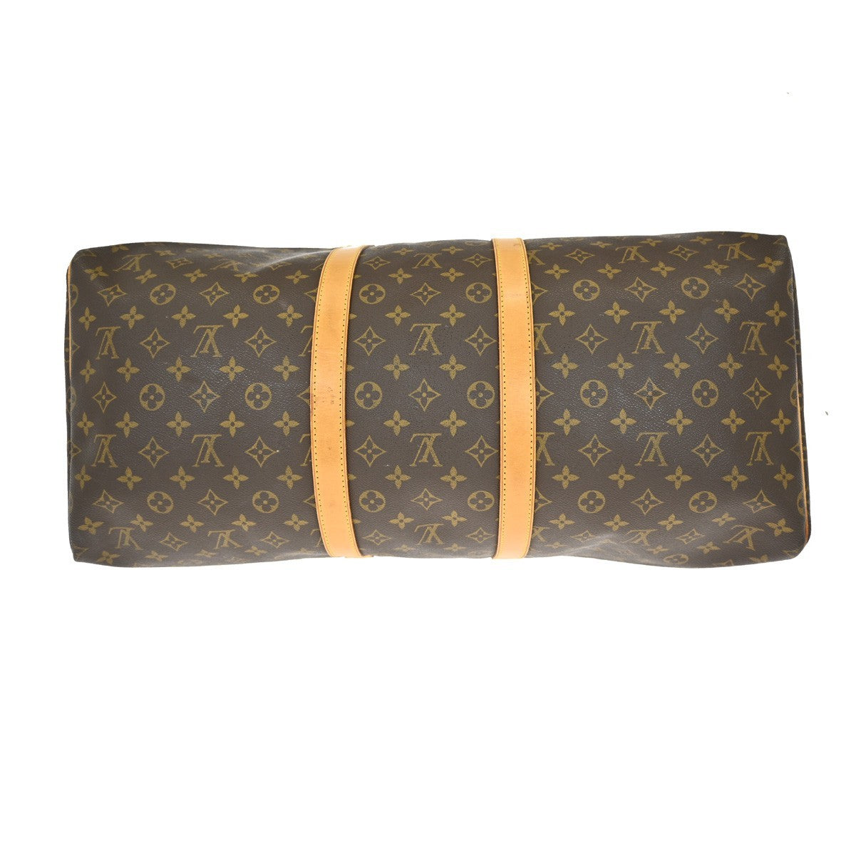 Louis Vuitton Keepall Bag Monogram Canvas Brown Canvas Travel Bag