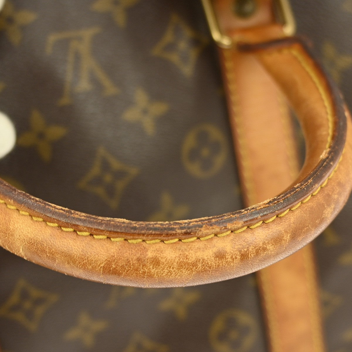 Louis Vuitton Keepall Bag Monogram Canvas Brown Canvas Travel Bag
