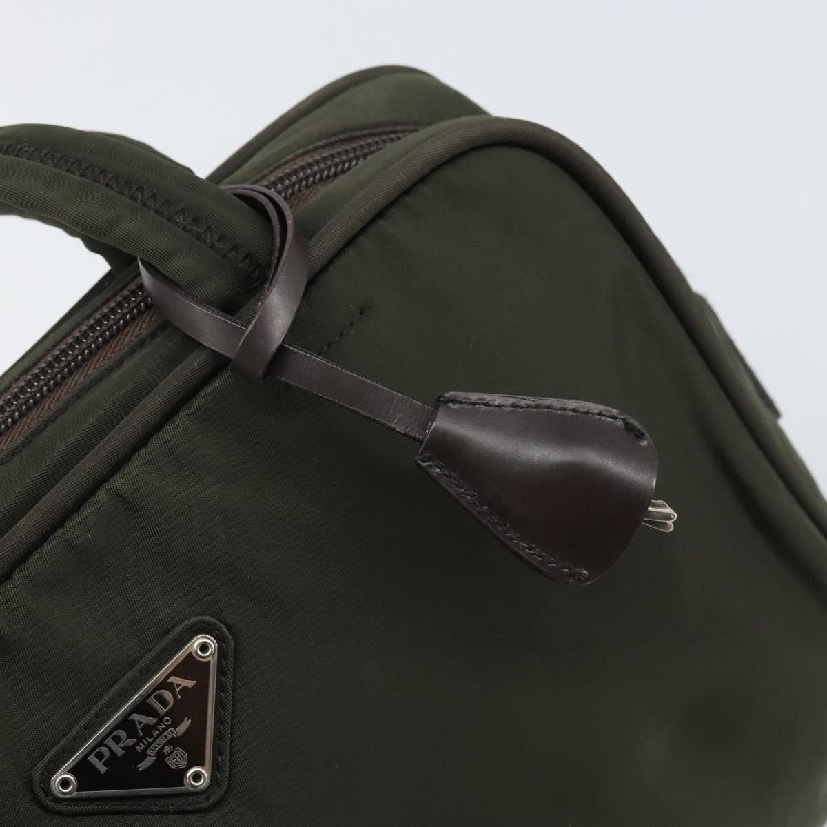 Prada Zip Around Tote Tessuto Khaki Nylon Handbag