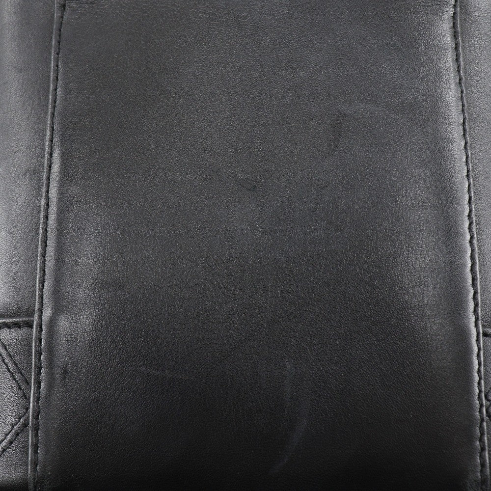 Chanel Vintage Cosmetic Case Leather Black Leather Clutche & Pouche Bag