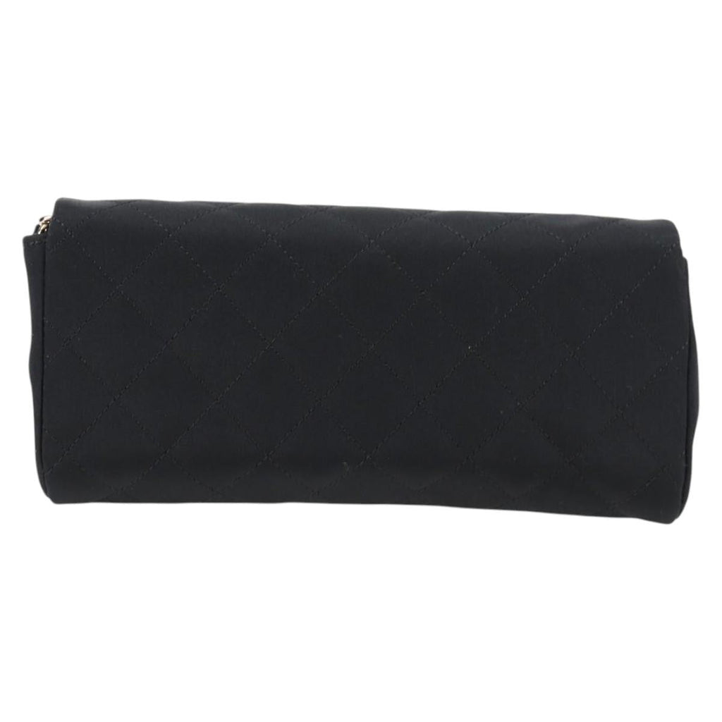 Chanel Chain Flap Shoulder Bag Quilted Nylon Black Nylon Shoulder Bag Bag
