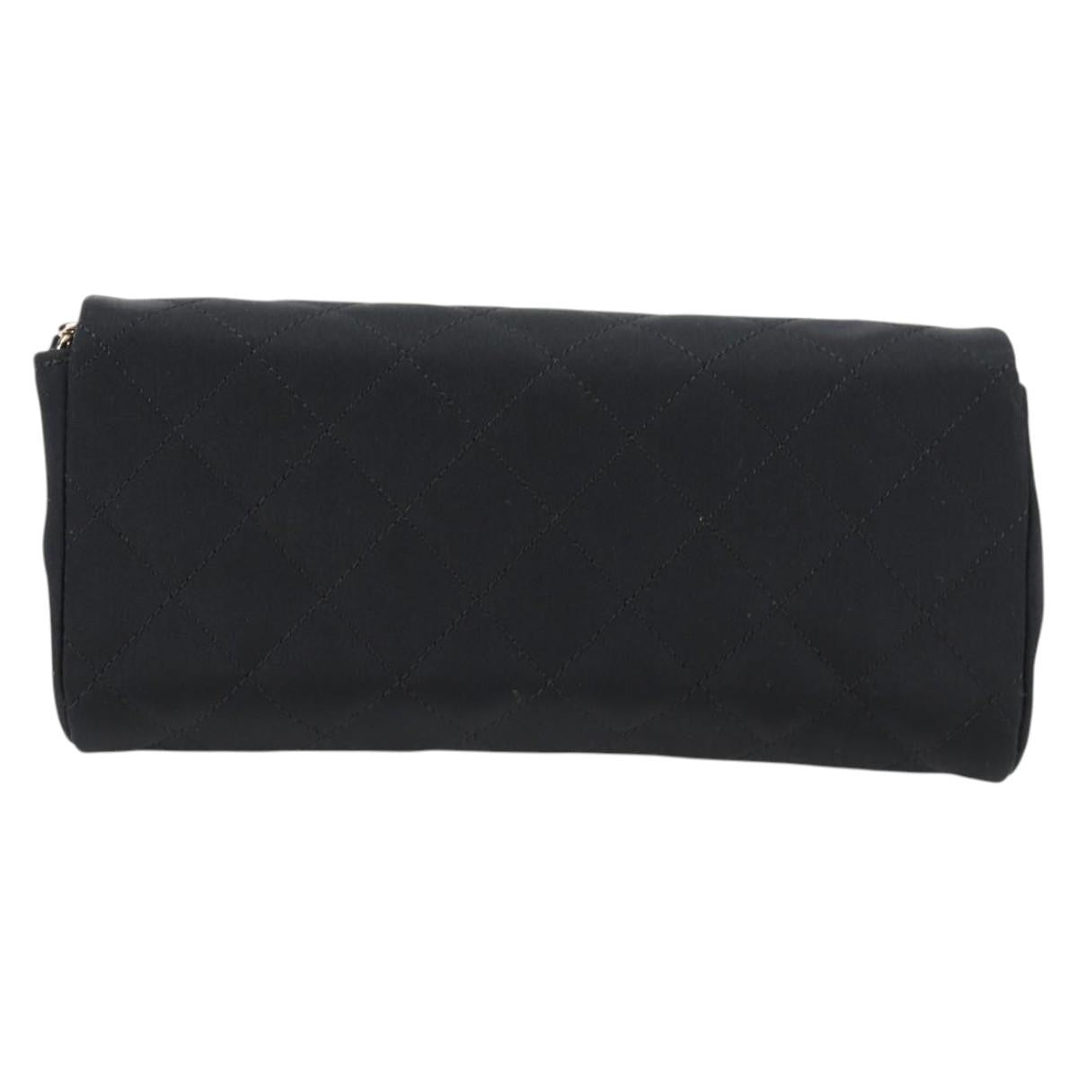 Chanel Chain Flap Shoulder Bag Quilted Nylon Black Nylon Shoulder Bag Bag