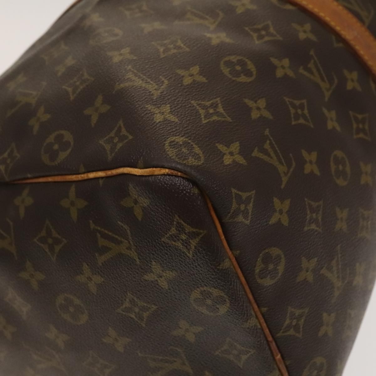 Louis Vuitton Keepall Bag Monogram Canvas Brown Canvas Travel Bag