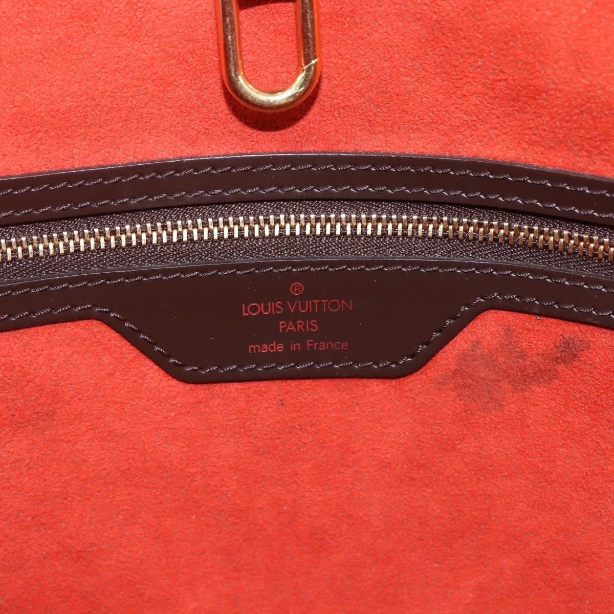 Louis Vuitton Manosque Handbag Damier Brown Canvas Tote Bag