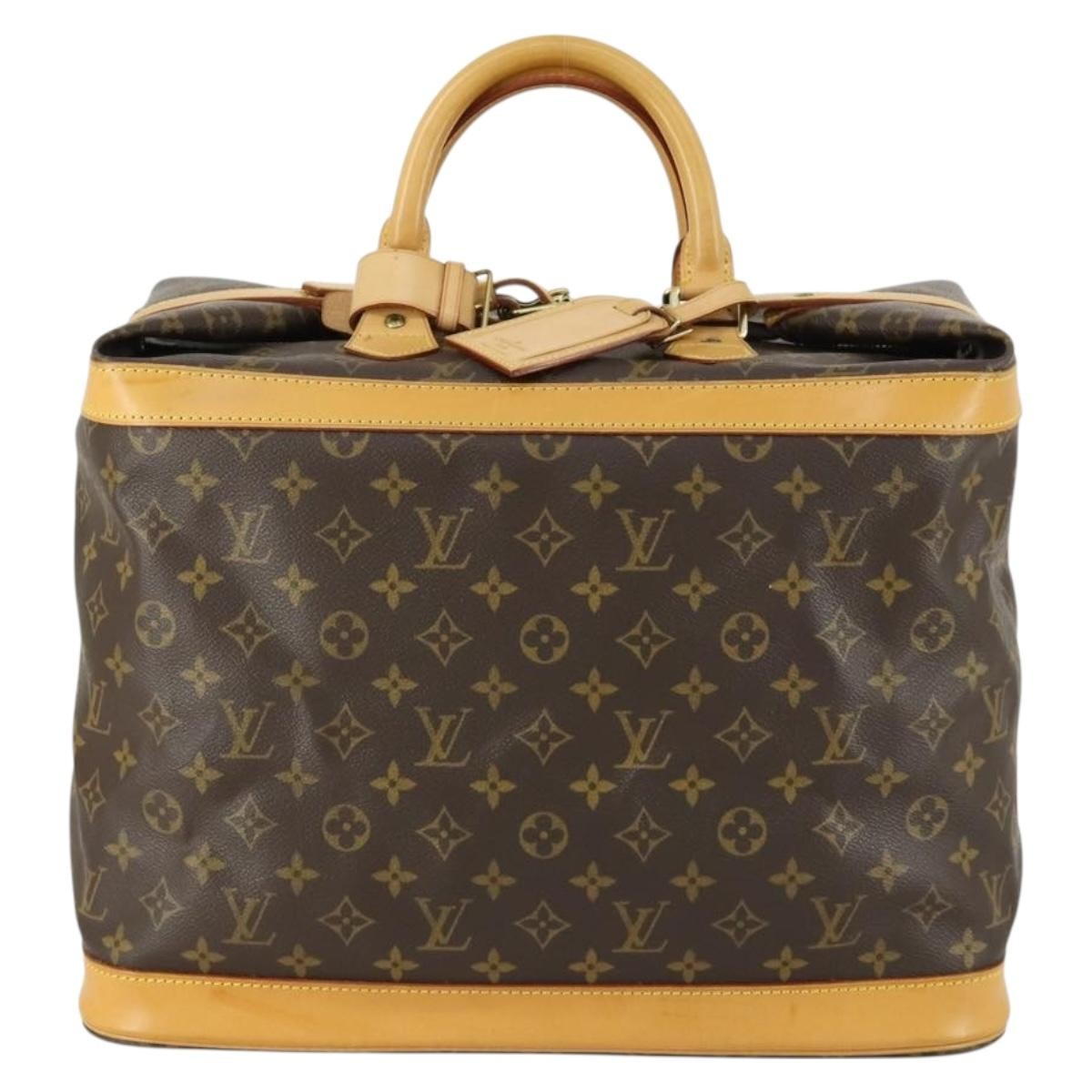 Louis Vuitton Cruiser Handbag Monogram Canvas Brown Canvas Travel Bag