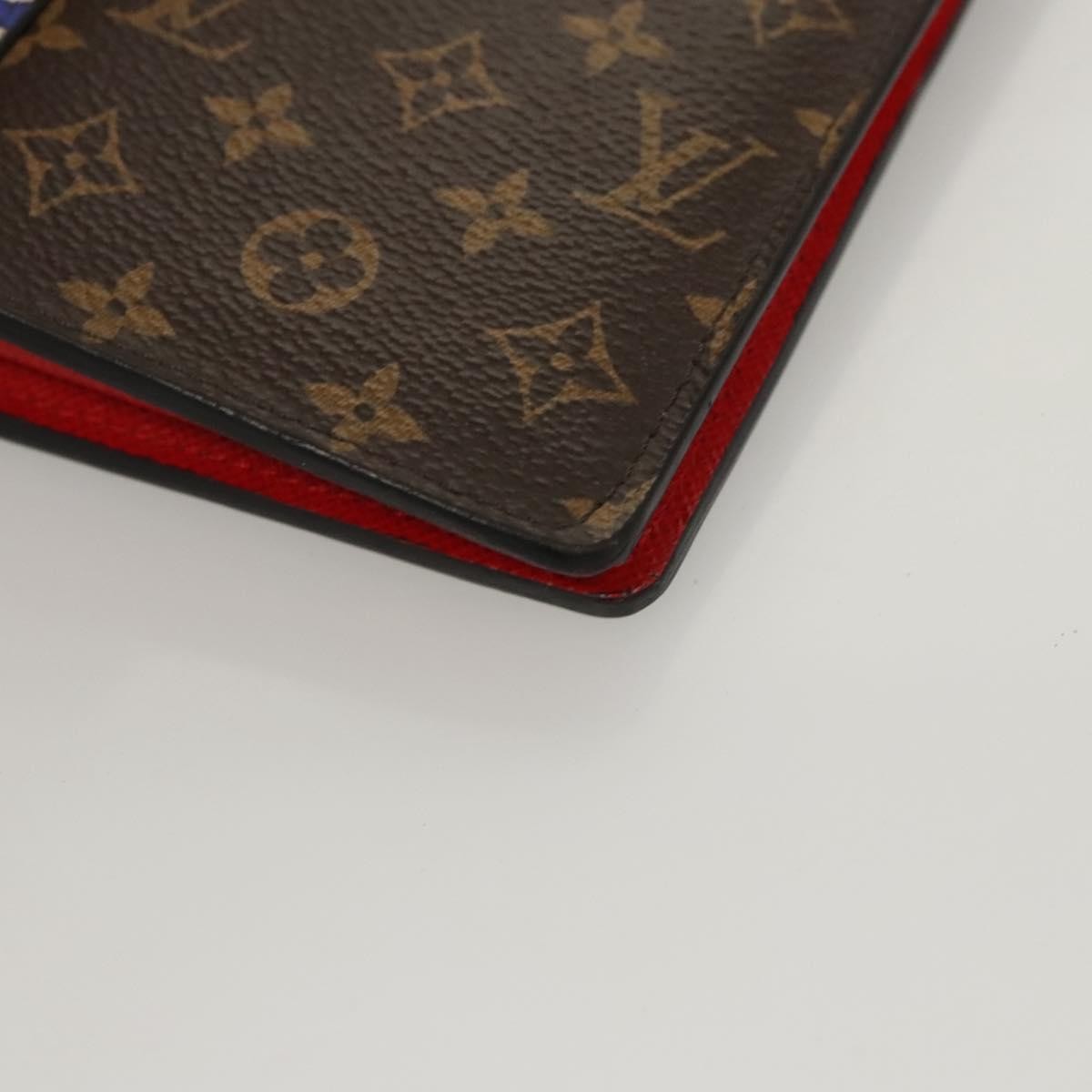 Louis Vuitton Porte Feuille Brother Patchwork Blue Canvas Wallets Accessory