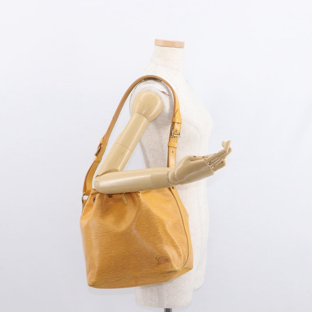 Louis Vuitton Petit Noe Handbag Epi Leather Yellow Leather Shoulder Bag