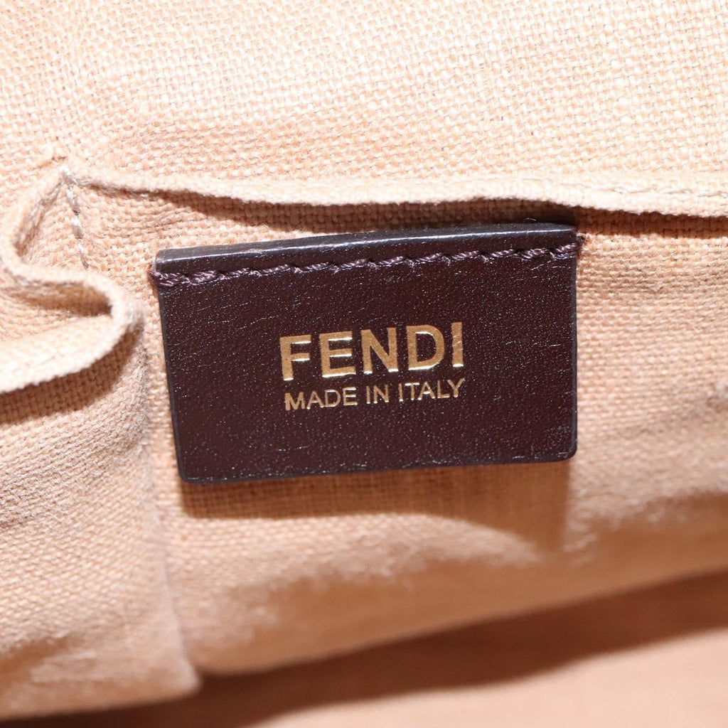 Fendi 2Jours Bag Canvas Beige Canvas Tote Bag Bag