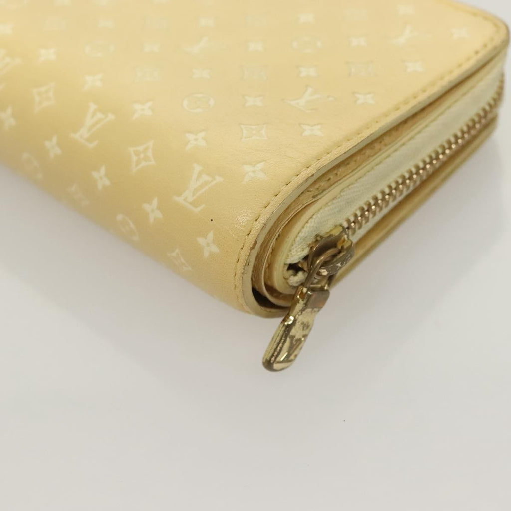 Louis Vuitton Lou Wallet Nanogram Leather Beige Leather Wallets Accessory