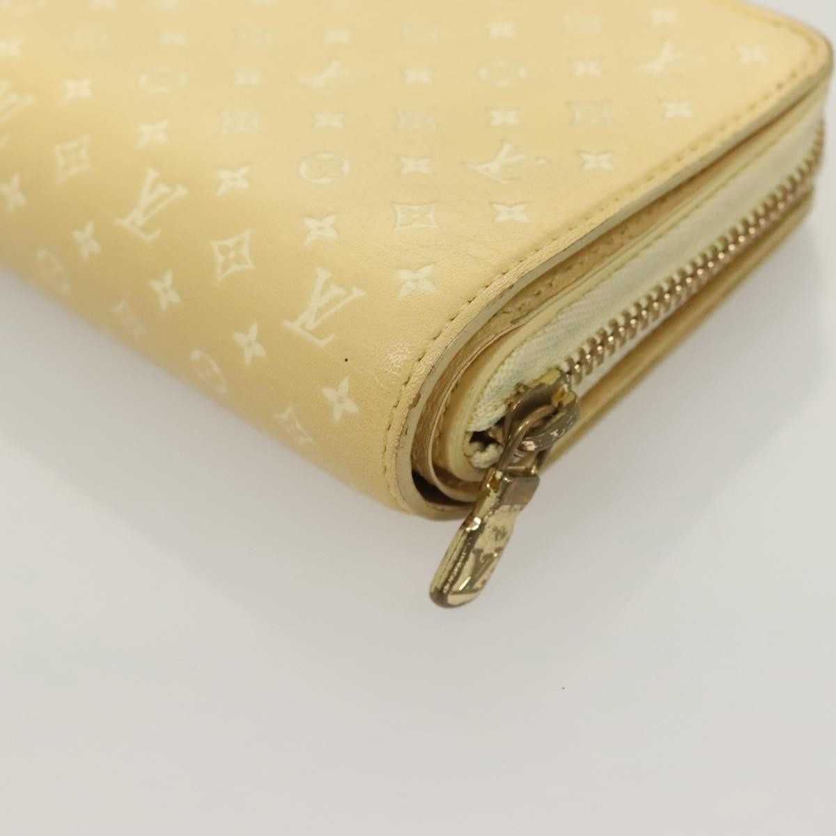 Louis Vuitton Lou Wallet Nanogram Leather Beige Leather Wallets Accessory