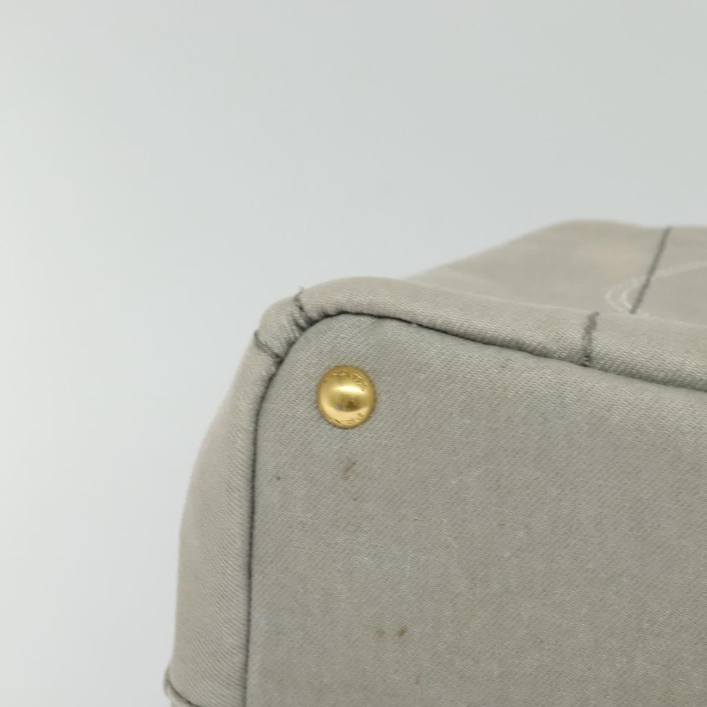 Prada Canapa Tote Canvas Gray Canvas Bag