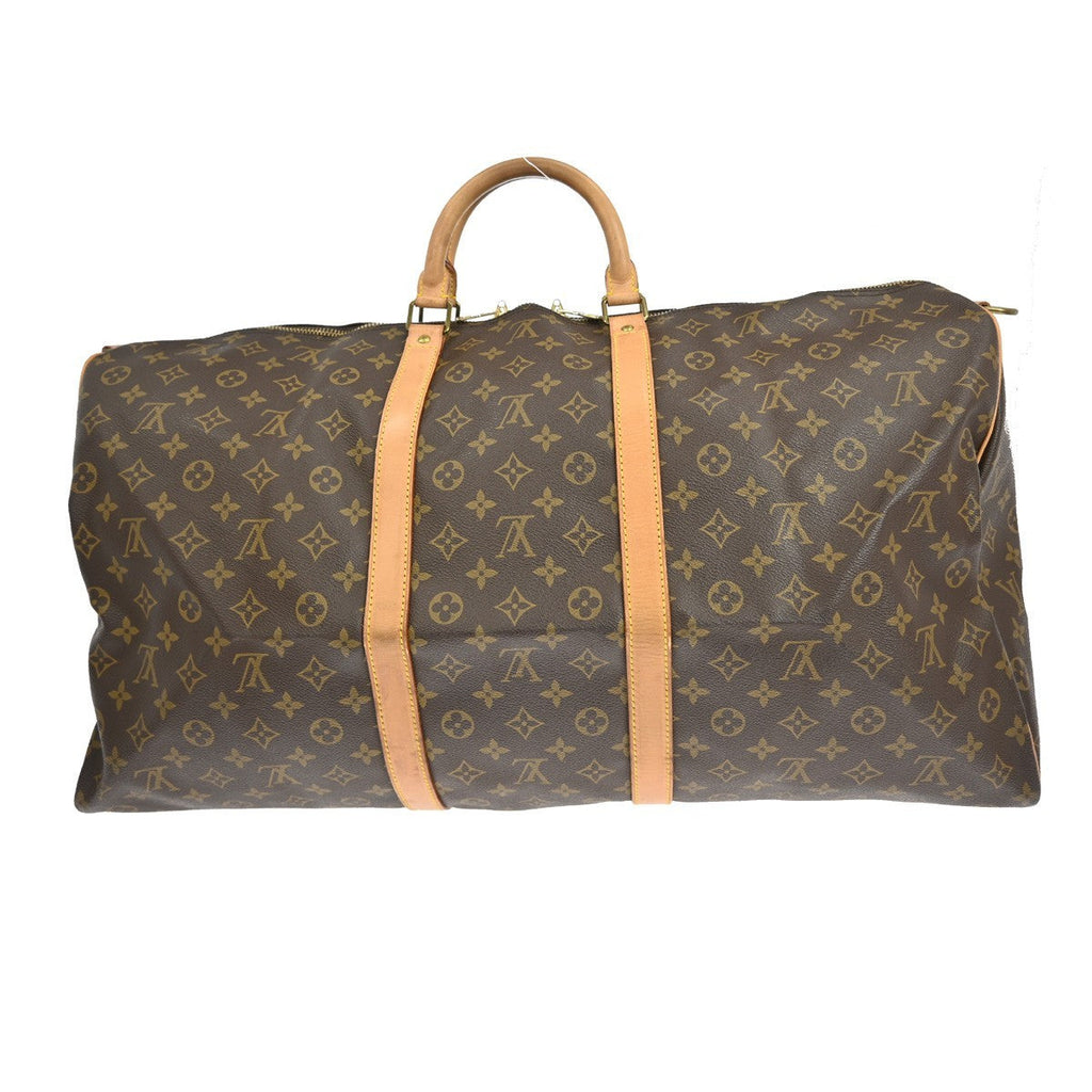 Louis Vuitton Keepall Bandouliere Bag Monogram Canvas Brown Canvas Travel Bag
