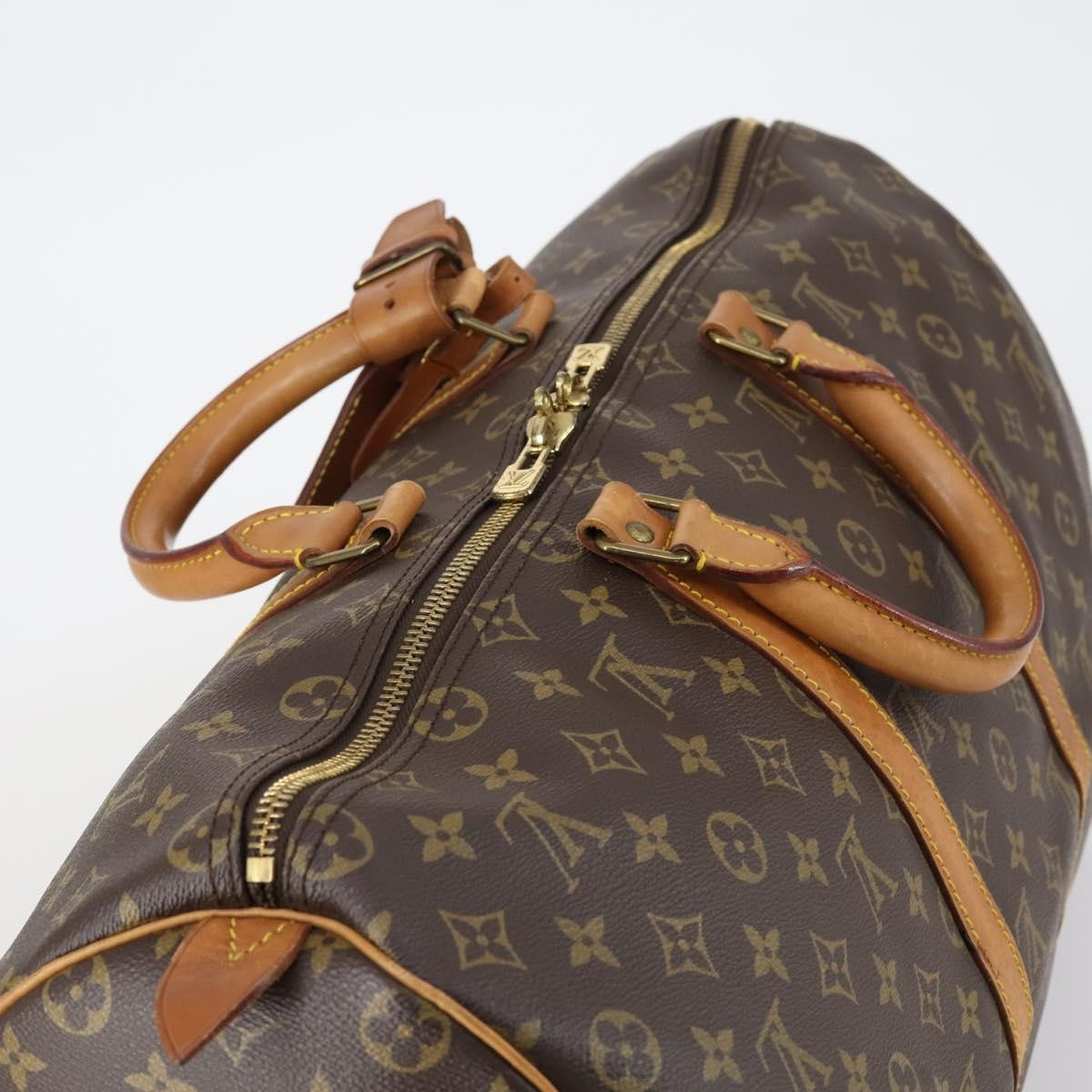 Louis Vuitton Keepall Bag Monogram Canvas Brown Canvas Travel Bag