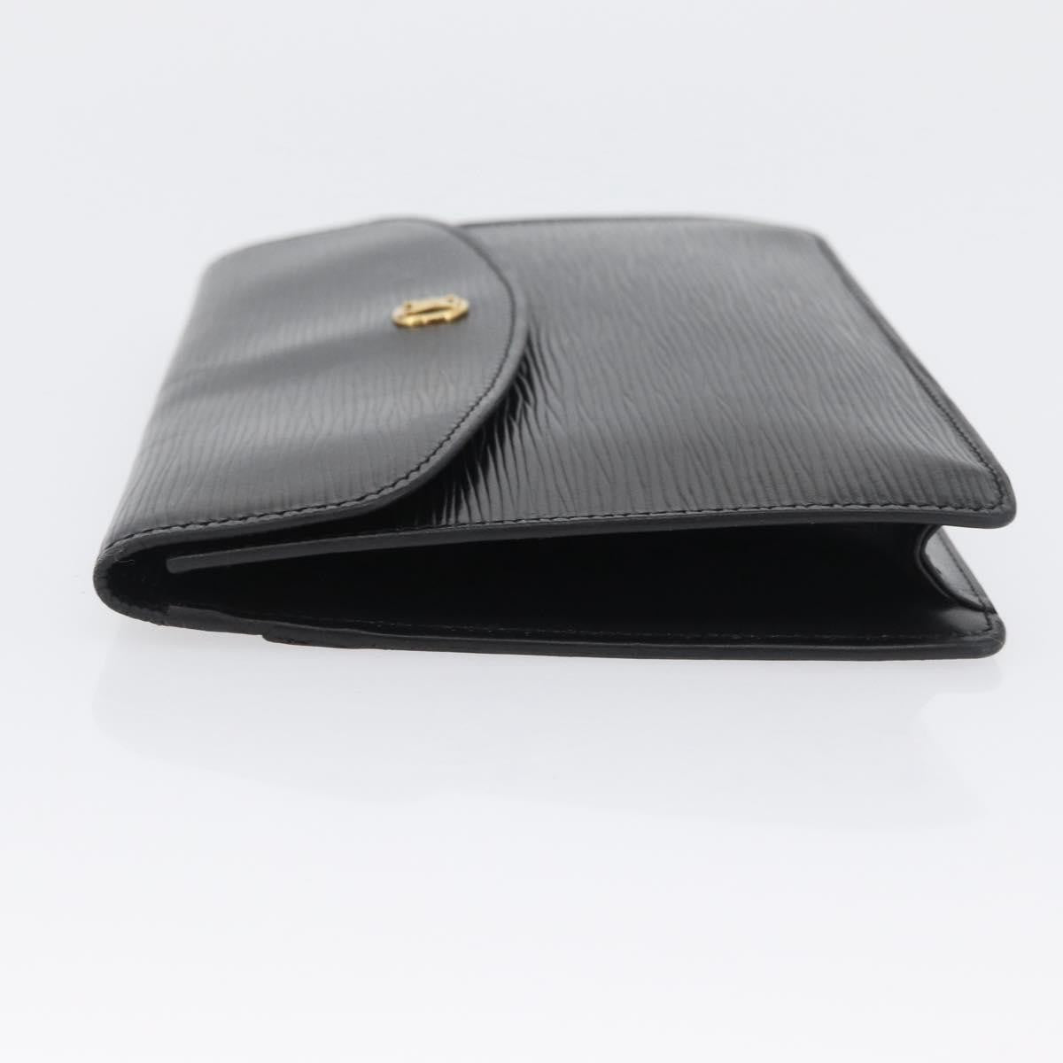 Louis Vuitton Vintage Montaigne Clutch Epi Leather Black Leather Clutche & Pouche Bag