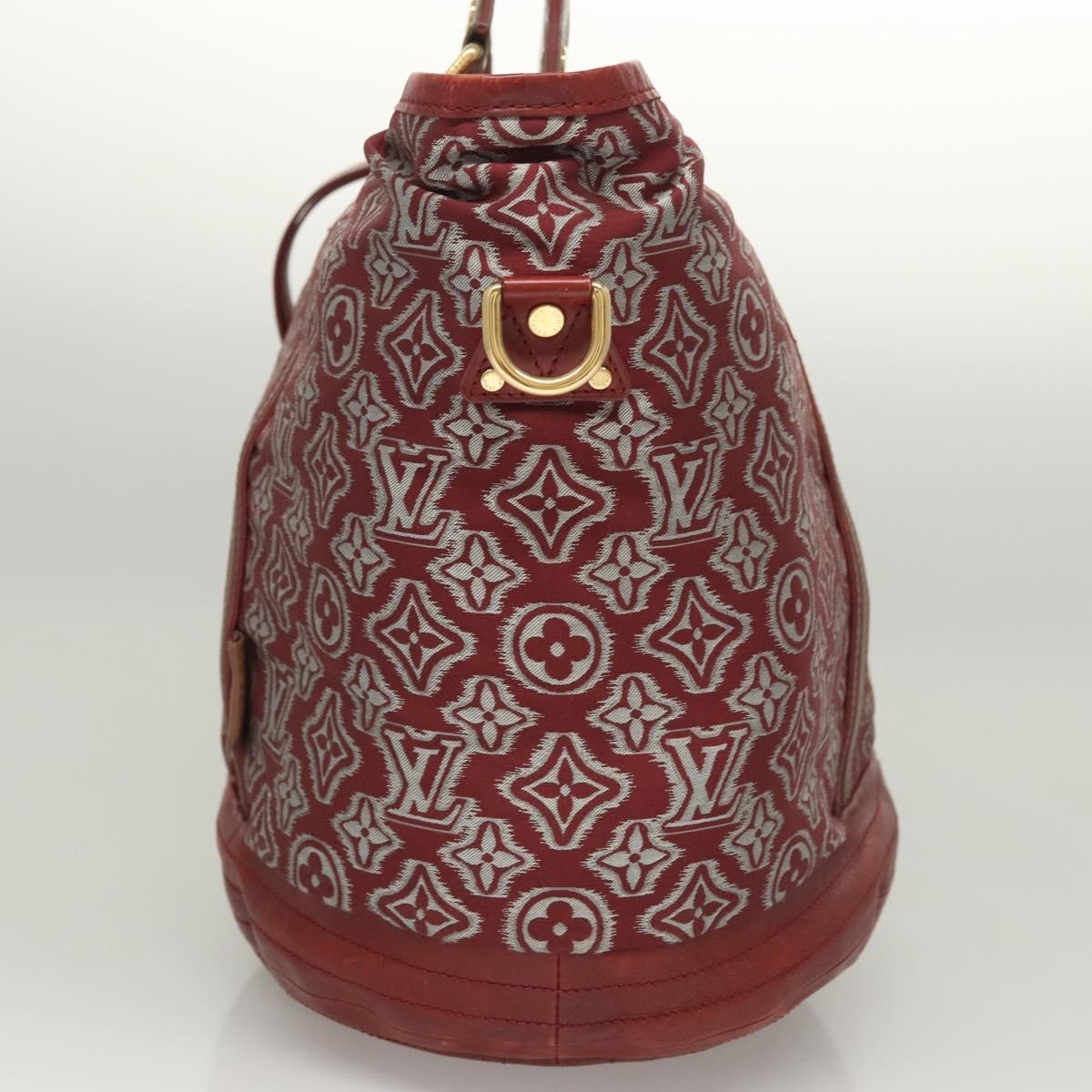 Louis Vuitton Aviator Handbag Limited Edition Monogram Jacquard Burgundy Canvas Handbag