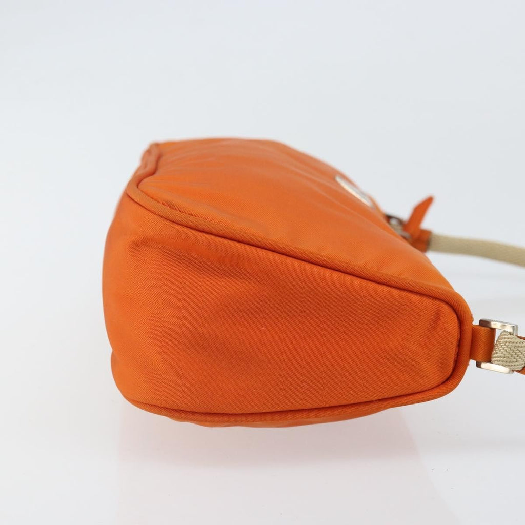 Prada Pochette Shoulder Bag Tessuto Orange Nylon Clutche & Pouche Bag