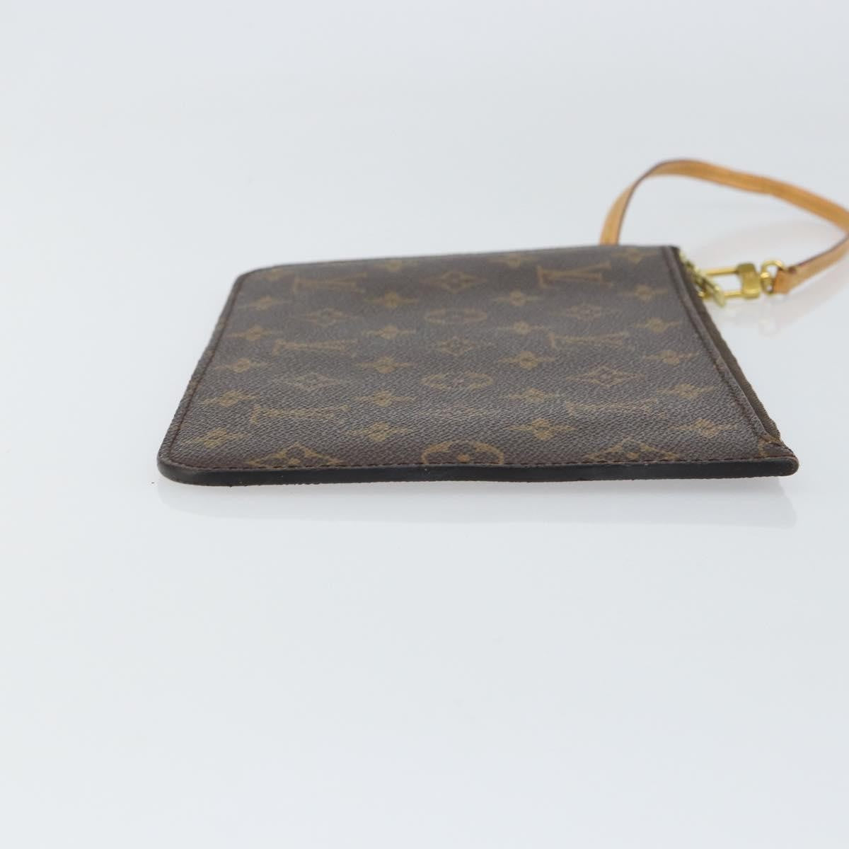 Louis Vuitton Neverfull Pochette Monogram Canvas Brown Canvas Clutche & Pouche Bag