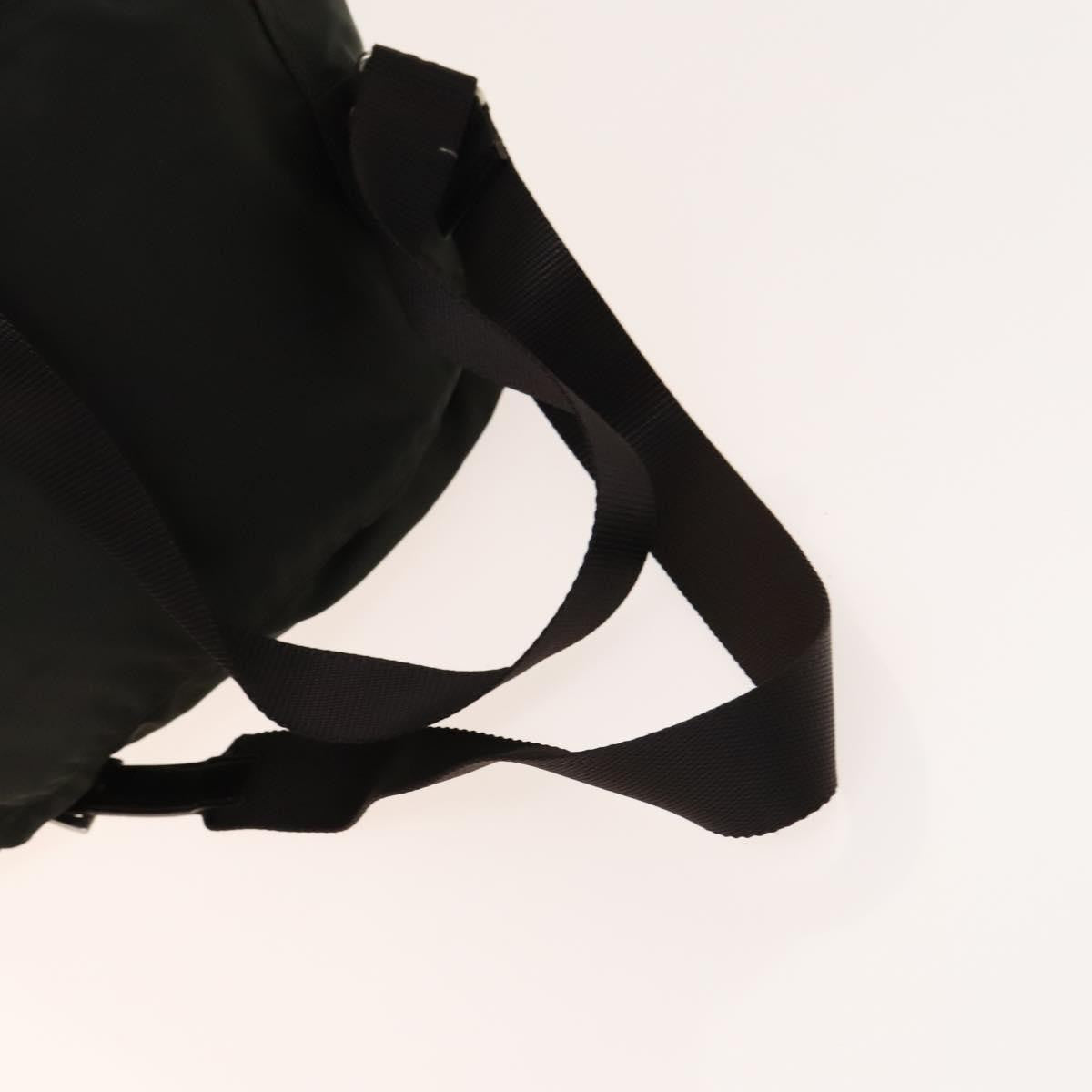 Prada Front Pocket Buckle Backpack Nylon Khaki Nylon Backpack Bag
