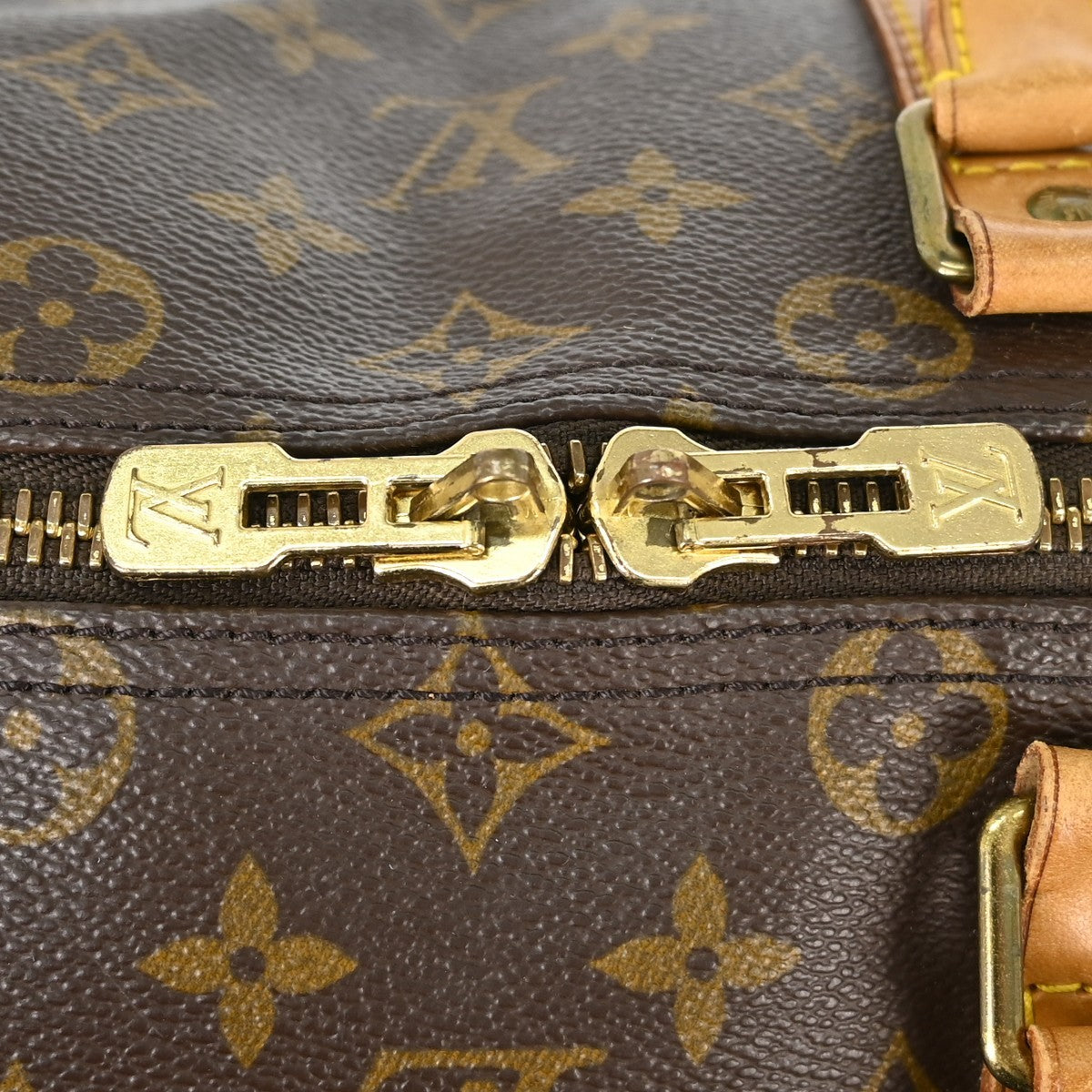 Louis Vuitton Keepall Bag Monogram Canvas Brown Canvas Travel Bag