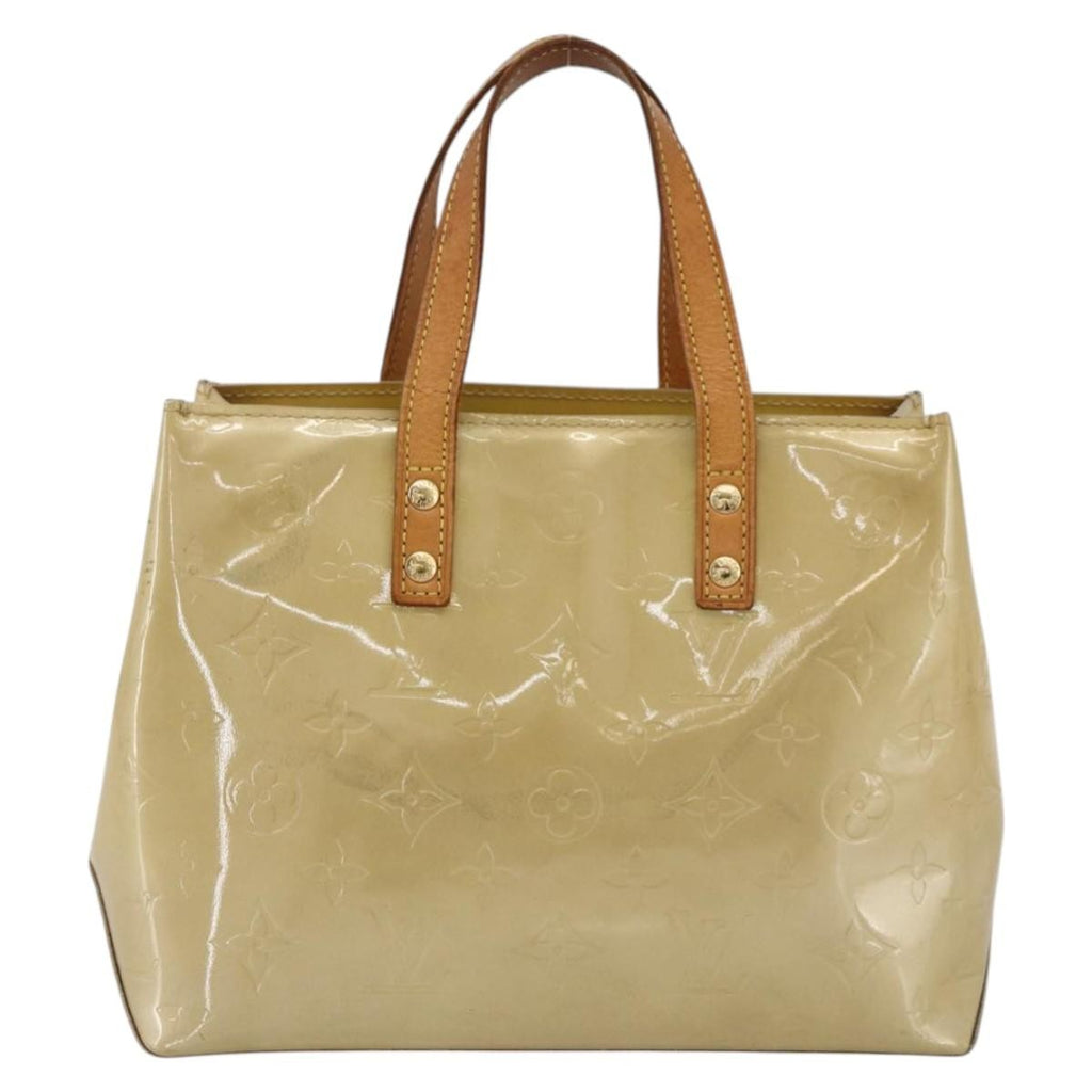 Louis Vuitton Reade Handbag Monogram Vernis Beige Patent_Leather Handbag