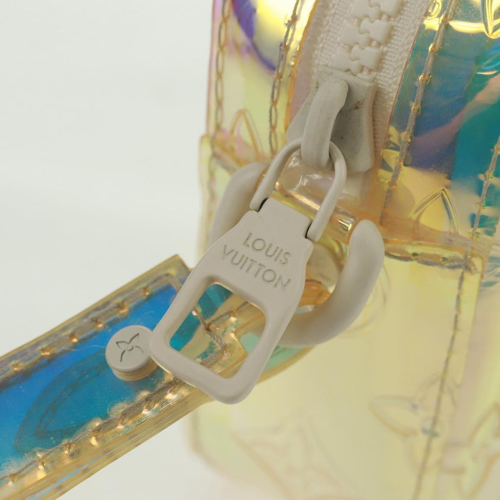 Louis Vuitton Pochette Volga Limited Edition Monogram Prism Pvc Silver Pvc Clutche & Pouche Bag
