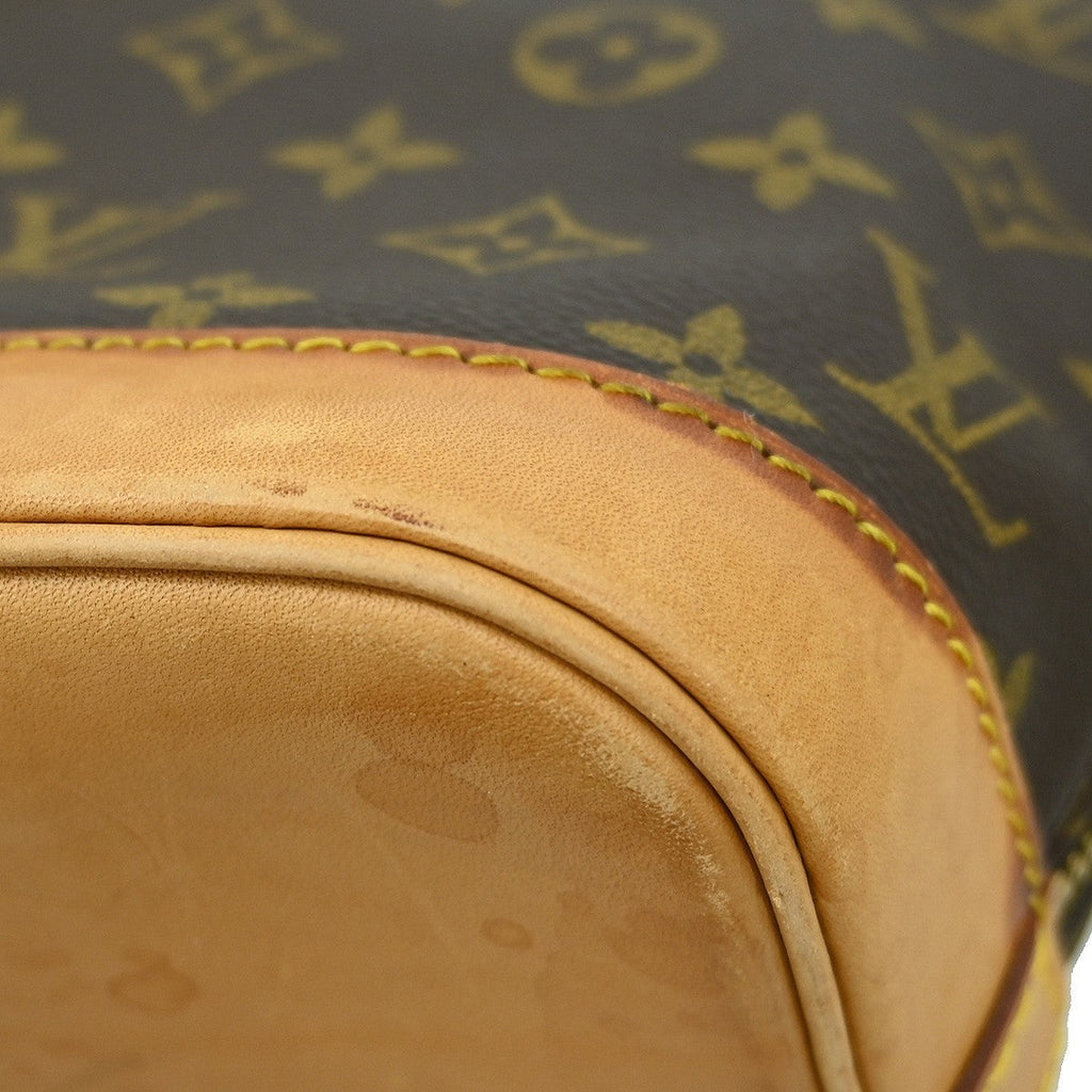 Louis Vuitton Alma Handbag Monogram Canvas Brown Canvas Handbag