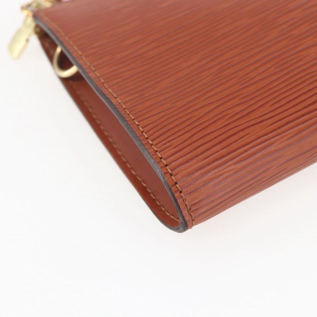Louis Vuitton Pochette Accessoires Epi Leather Brown Leather Clutche & Pouche Bag