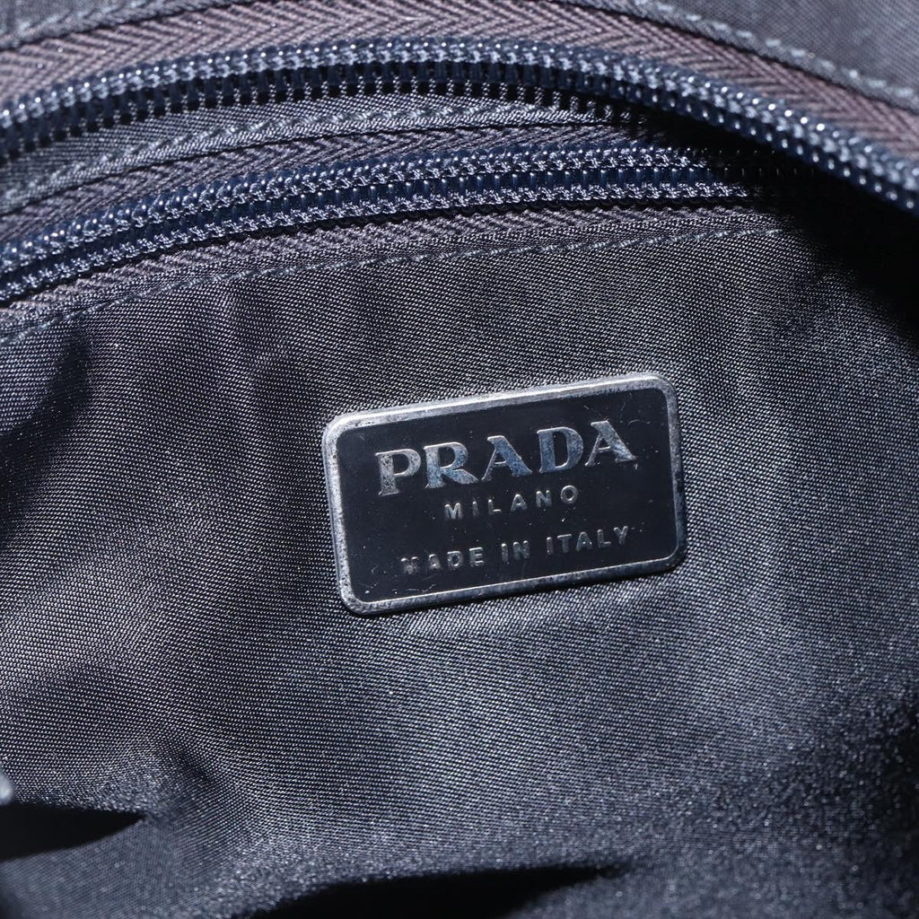 Prada Flat Messenger Bag Tessuto Black Nylon Shoulder Bag Bag