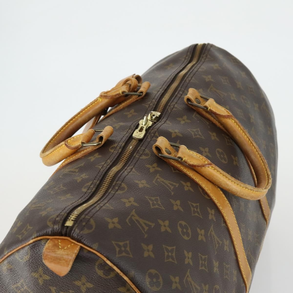 Louis Vuitton Keepall Bag Monogram Canvas Brown Canvas Travel Bag