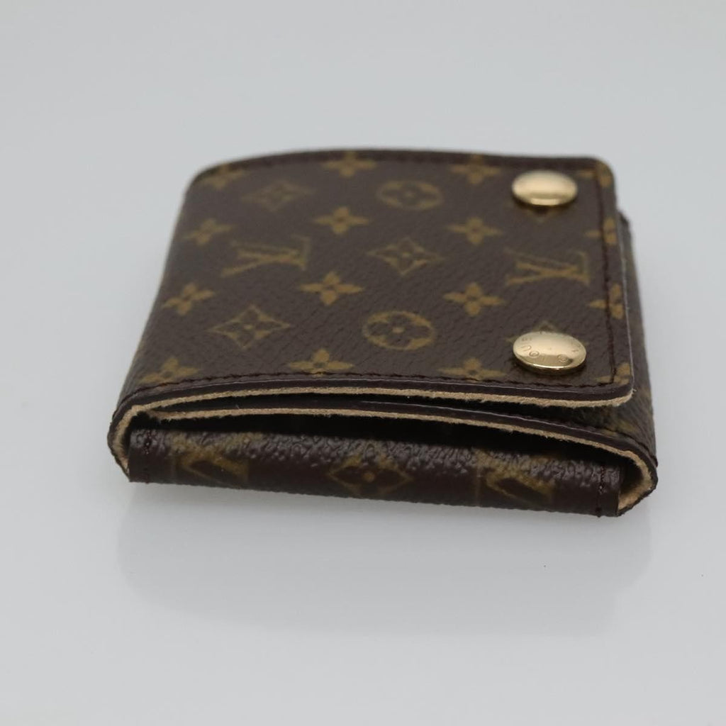 Louis Vuitton Case Jewelry Box Canvas Brown Canvas Wallets Accessory