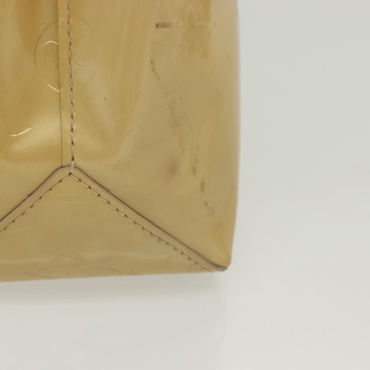 Louis Vuitton Reade Handbag Monogram Vernis Beige Patent_Leather Handbag