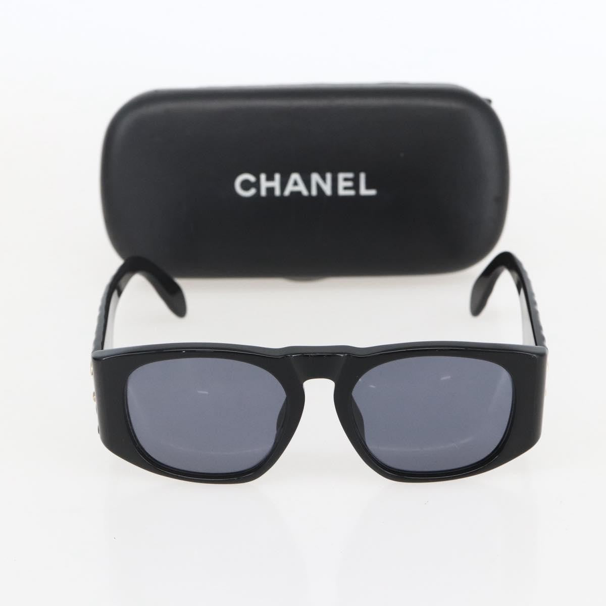 Chanel Cc Logo Matelasse Sunglasses Eye Wear Plastic Black Plastic Sunglasse Accessory