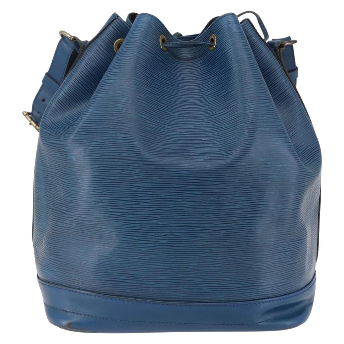 Louis Vuitton Noe Handbag Epi Leather Blue Leather Shoulder Bag