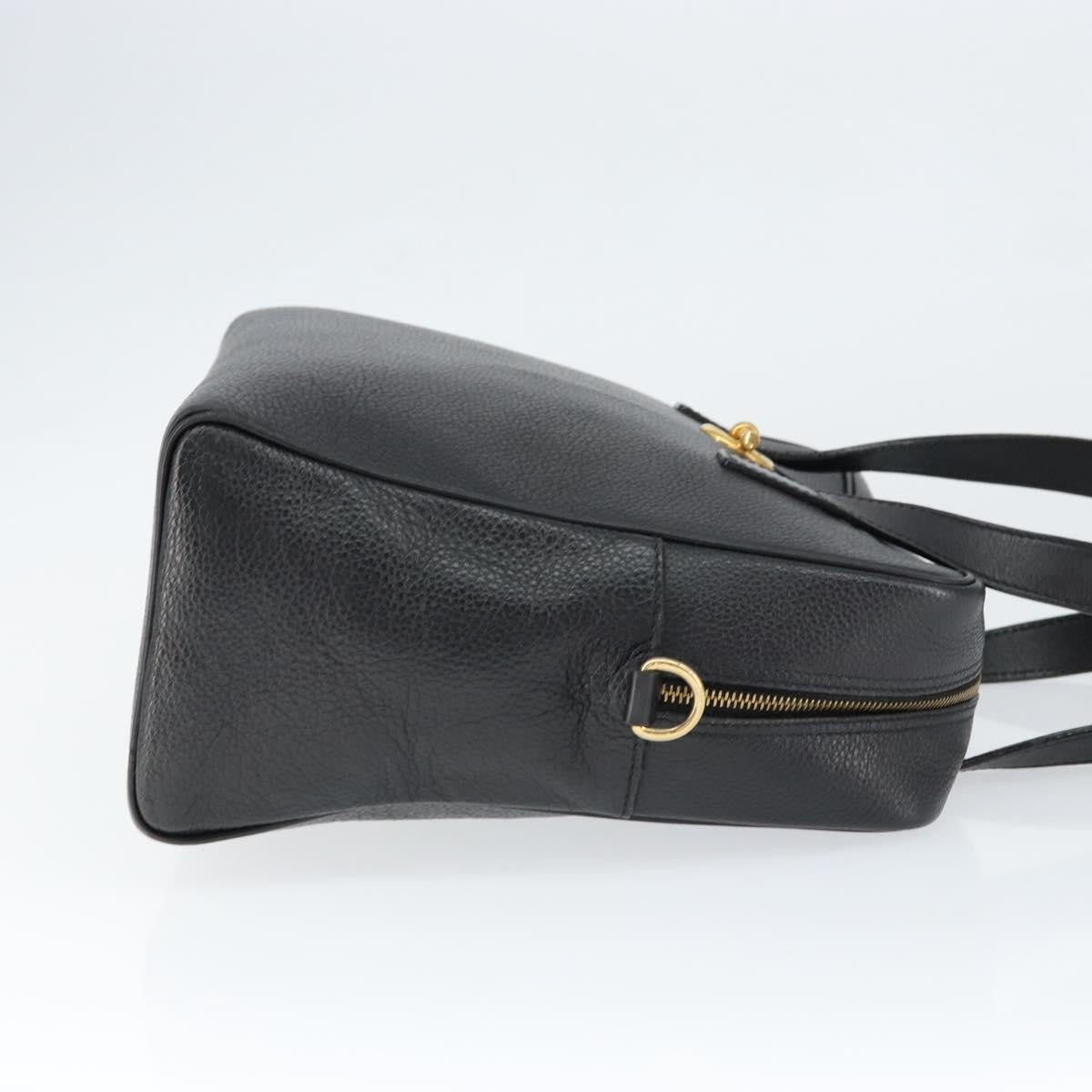 Celine Handbag Leather Black Leather Handbag
