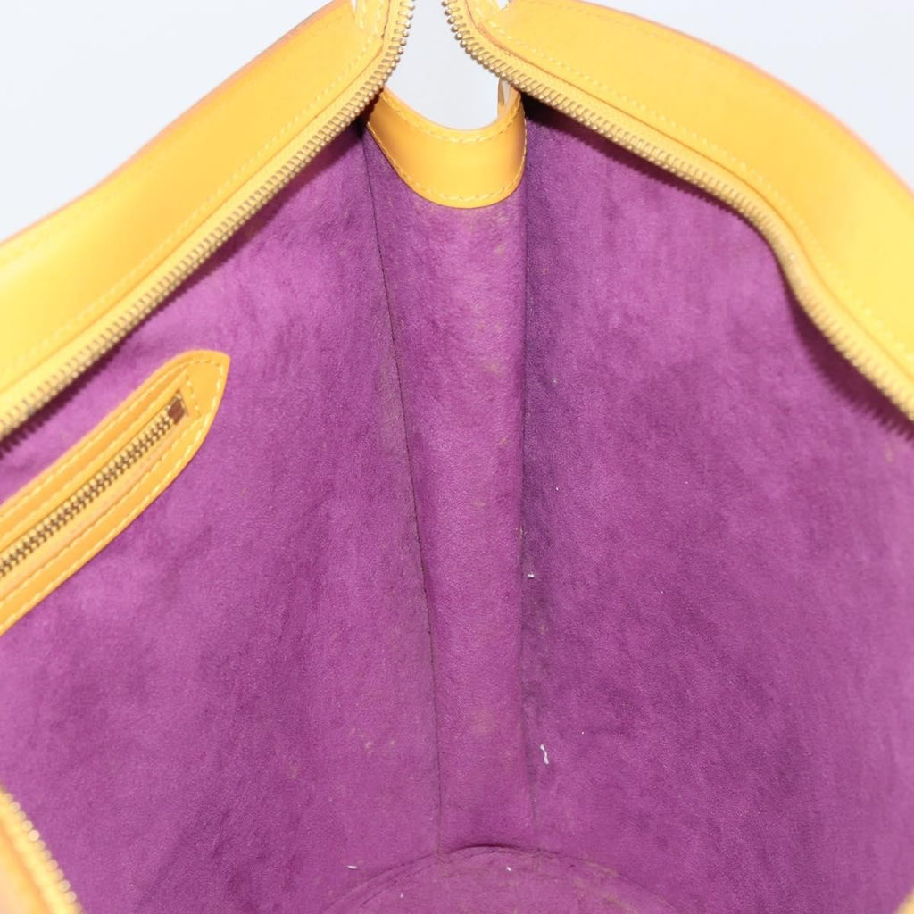 Louis Vuitton Saint Jacques Handbag Epi Leather Yellow Leather Handbag