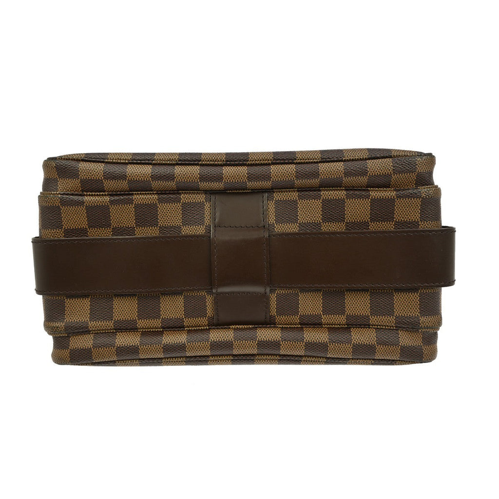 Louis Vuitton Naviglio Handbag Damier Brown Canvas Shoulder Bag