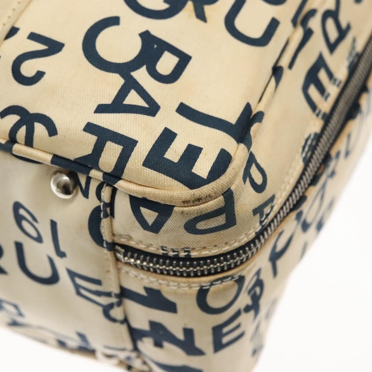 Chanel Cambon Canvas White Canvas Bag