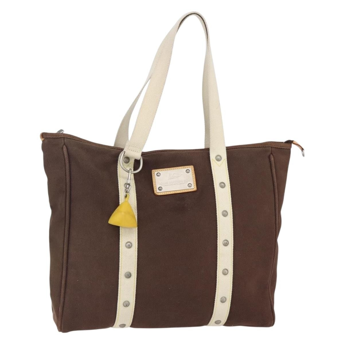 Louis Vuitton Antigua Tote Canvas Brown Canvas Tote Bag
