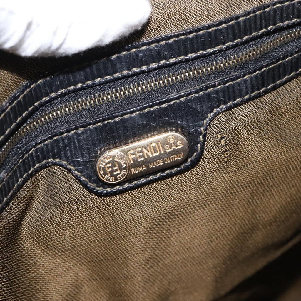 Fendi Zucca Tote Bag Canvas Black Canvas Tote Bag Bag