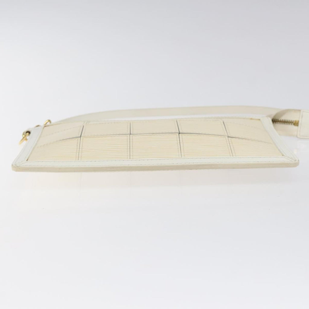 Louis Vuitton Delmonico Pochette Stretch Epi Leather Beige Leather Clutche & Pouche Bag