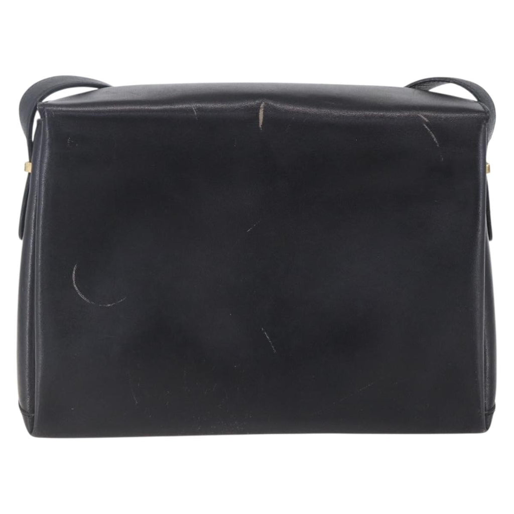 Celine Vintage Shoulder Bag Leather Black Leather Shoulder Bag Bag