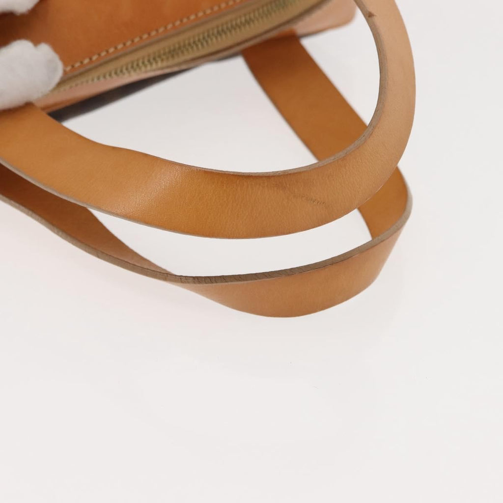 Celine Vintage Macadam Handbag Canvas And Leather Brown Canvas Handbag