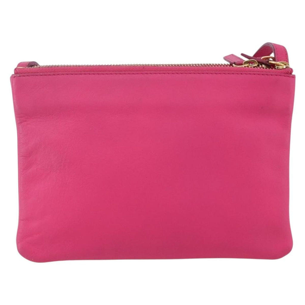 Celine Trio Crossbody Bag Leather Pink Leather Shoulder Bag Bag